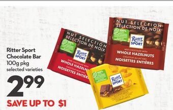 Longo's Ritter sport chocolate bar offer