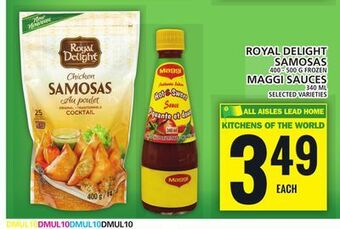 Food Basics Royal delight samosas or maggi sauces offer