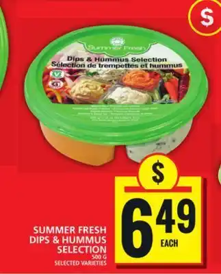 Food Basics Summer fresh dips & hummus selections offer