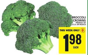 Food Basics Broccoli crowns offer