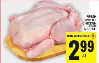Food Basics Fresh whole chicken offer