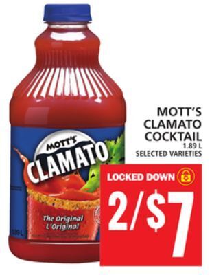 Food Basics Mott's clamato cocktail offer