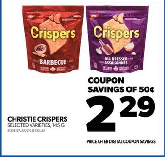 Real Canadian Superstore Christie crispers, 145 g offer
