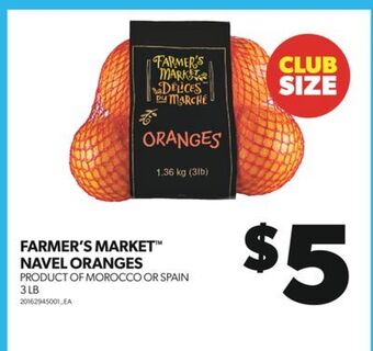 Real Canadian Superstore Farmer's market™ navel oranges, 3 lb offer