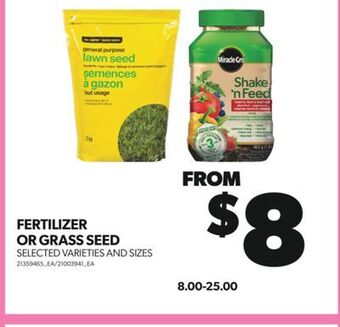 Real Canadian Superstore Fertilizer or grass seed offer
