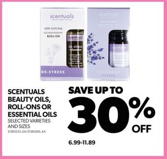 Real Canadian Superstore Scentuals beauty oils, roll-ons or essential oils offer