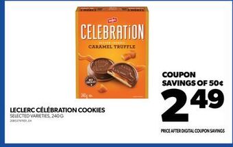 Real Canadian Superstore Leclerc célébration cookies, 240 g offer