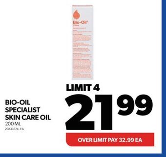 Real Canadian Superstore Bio-oil specialist skin care oil, 200 ml offer