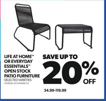 Life at home™ or everyday essentials™ open stock patio furniture