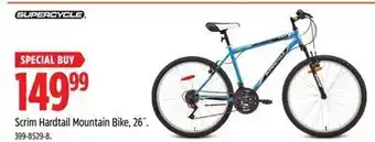 Canadian Tire Supercycle scrim hardtail mountain bike, 26˝ offer