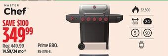 Canadian Tire Master chef prime bbq offer