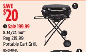 Canadian Tire Master chef portable cart grill offer
