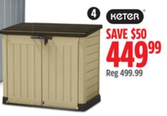 Canadian Tire Keter store it-out max horizontal shed offer