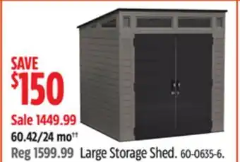 Canadian Tire Suncast large storage shed offer