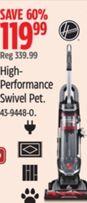 Canadian Tire Hoover high- performance swivel pet offer