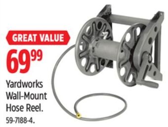 Canadian Tire Yardworks wall-mount hose reel offer