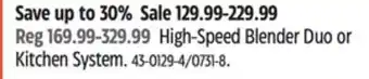 Canadian Tire Ninja high-speed blender duo or kitchen system offer