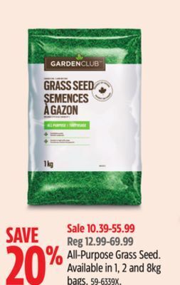 Canadian Tire Garden club all-purpose grass seed offer