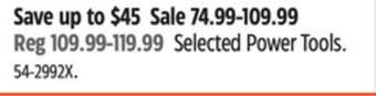 Canadian Tire Dewalt selected power tools offer