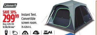 Canadian Tire Coleman instant tent offer