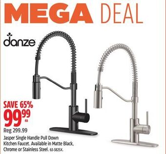 Canadian Tire Danze jasper single handle pull down kitchen faucet offer