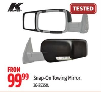Canadian Tire K-source snap-on towing mirror offer