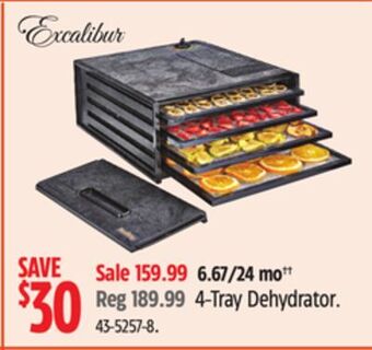 Canadian Tire Excalibur 4-tray dehydrator offer