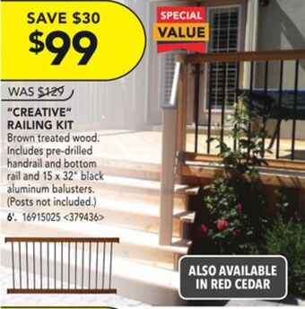 RONA Creative railing kit 6' offer