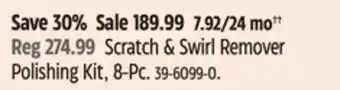 Canadian Tire Chemical scratch & swirl remover polishing kit, 8-pc offer