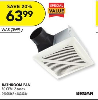 RONA Broan bathroom fan offer