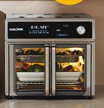 Walmart Kalorik maxx® 26-qt. digital air fryer oven with smokeless grill offer