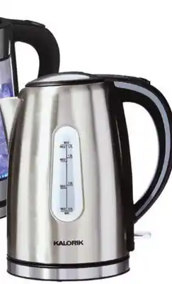 Walmart Kalorik1.7 l rapid electric stainless steel kettle, 2-slice digital rapid toaster or 1.7 l rapid boil glass kettle offer