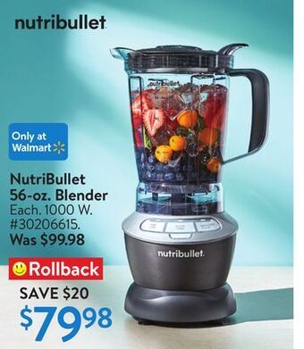 Walmart Nutribullet 56-oz. blender offer