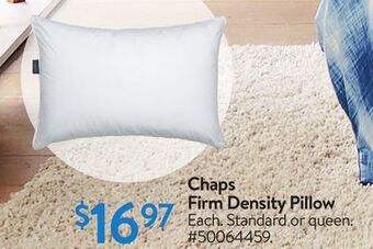 Walmart Chaps firm density-pillow offer