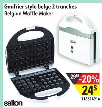 Sushi Shop Salton belgian waffle maker offer