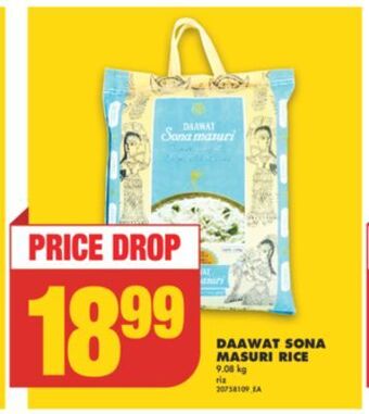 No Frills Daawat sona masuri rice, 9.08 kg offer