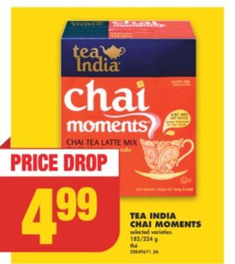 No Frills Tea india chai moments, 182/224 g offer