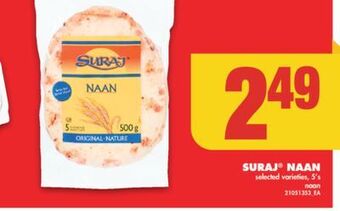 No Frills Suraj® naan, 5's offer