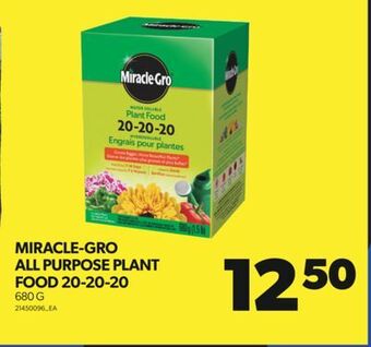 Real Canadian Superstore Miracle-gro all purpose plant food 20-20-20, 680 g offer