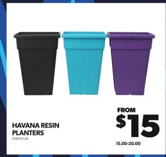 Real Canadian Superstore Havana resin planters offer