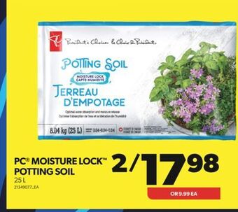Real Canadian Superstore Pc® moisture lock™ potting soil, 25 l offer