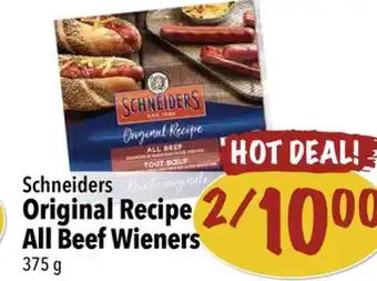 Farm Boy Schneiders original recipe all beef wieners offer