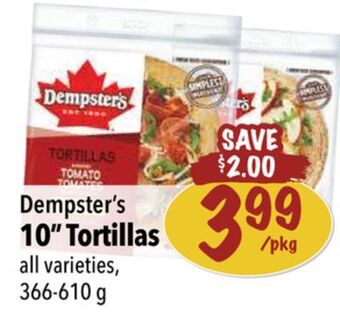 Farm Boy Dempster's 10 tortillas offer