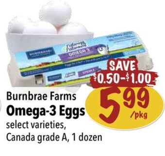 Farm Boy Burnbrae farms omega-3 eggs offer