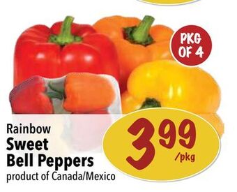 Farm Boy Rainbow sweet bell peppers offer