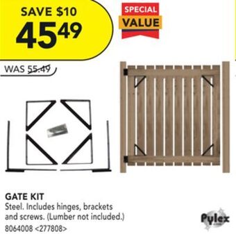 Lowe's Pylex gate kit offer