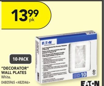 Lowe's Eaton decorator wall plates offer
