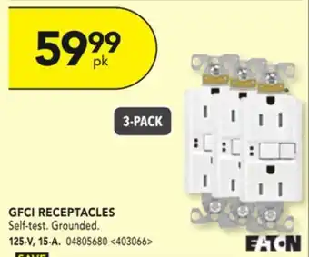 Lowe's Eaton gfci receptacles offer