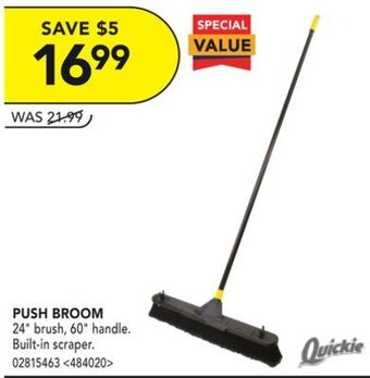 Lowe's Quickie push broom offer