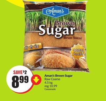 Chalo FreshCo Aman's brown sugar raw coarse 4.5 kg offer